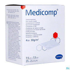 Medicomp Cp Ster 4pl 7,5x7,5cm 30g 25x2