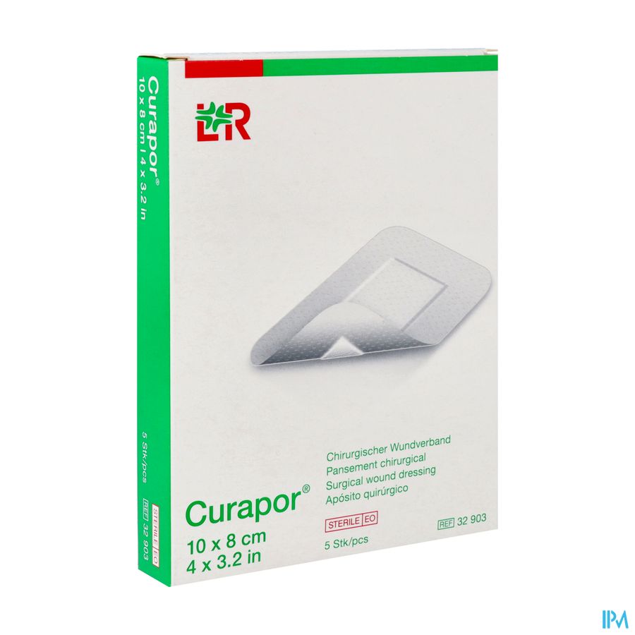Curapor Pans Chirurg. Sterile 10cmx 8cm 5 32903