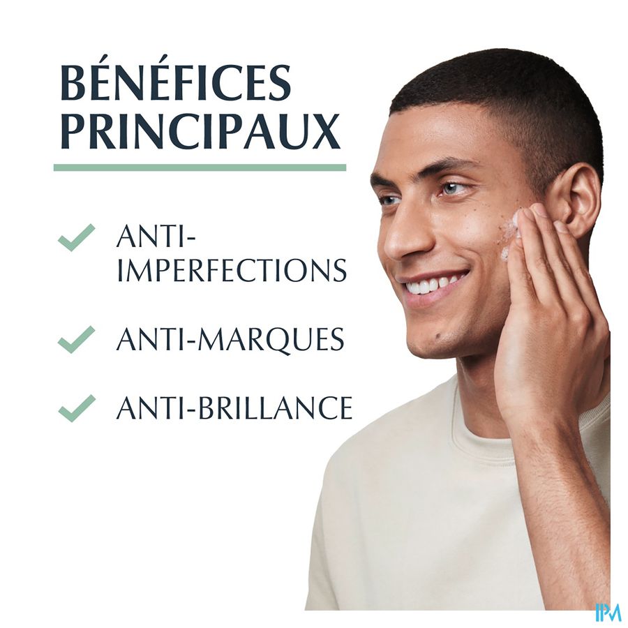 Eucerin DermoPure Gel Nettoyant Triple Action Marques Post-Acné Peau à Imperfections 150ml