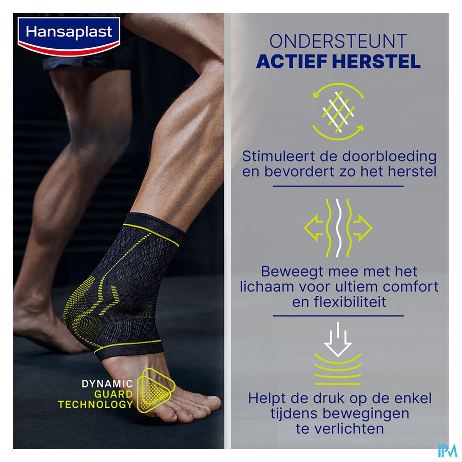 Hansaplast Bandage Sport Cheville Noir