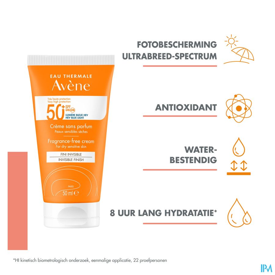 Eau Thermale Avène - Crème sans parfum SPF 50+