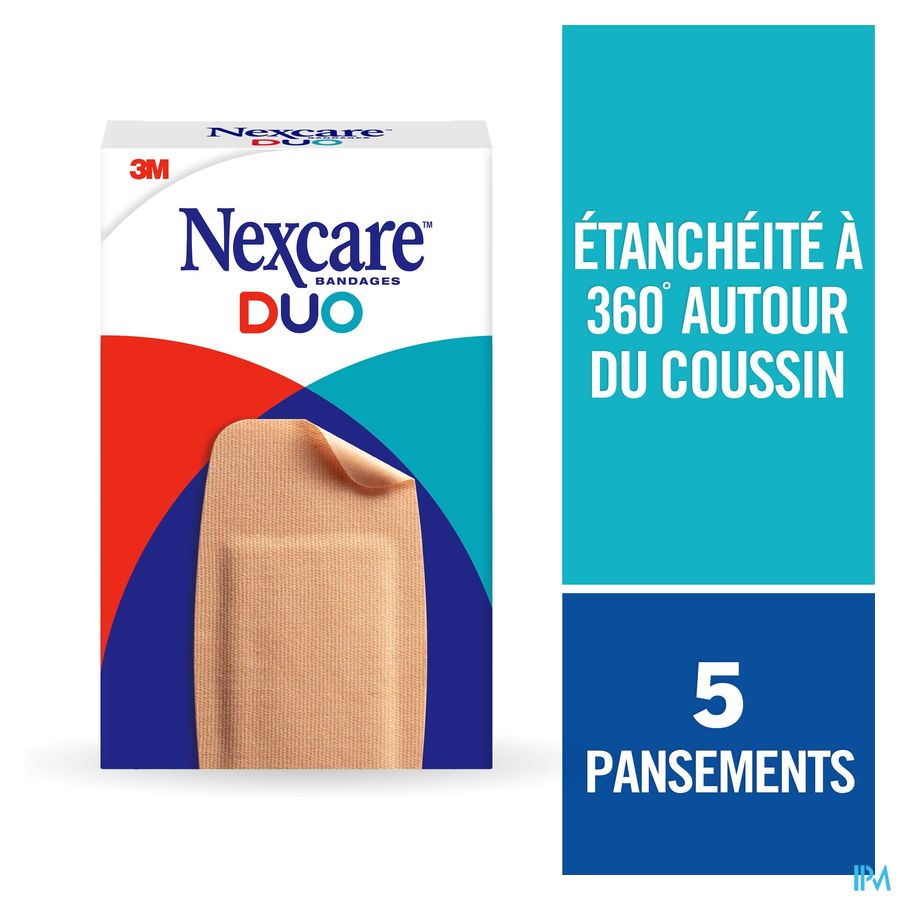 Nexcare 3m Duo Pansement Maxi 51x102mm 5