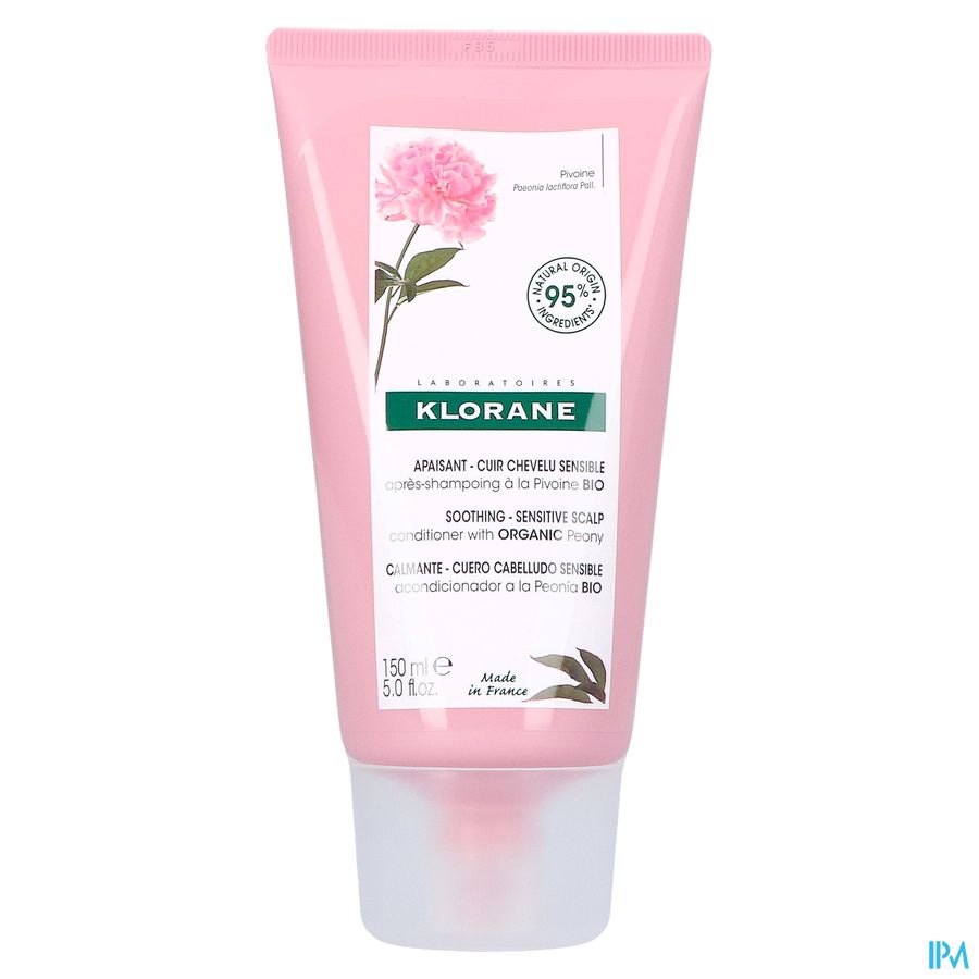 Klorane - Après-shampoing à la Pivoine BIO - Apaisant - Cuir chevelu sensible