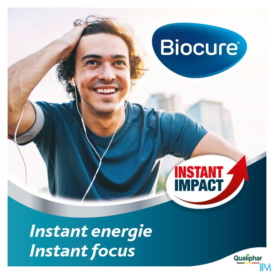 Biocure MAX Energie instantanée, concentration, vitamine - 10 comprimés