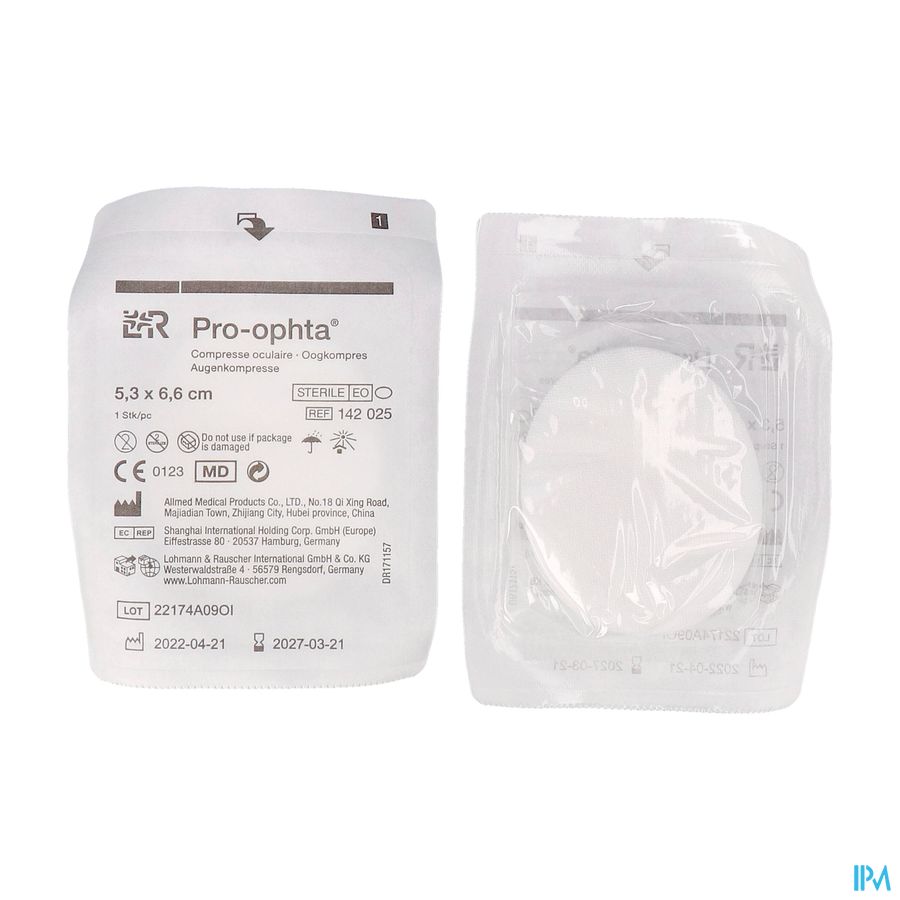 LR Pro-ophta Compresse oculaire stérile 142025
