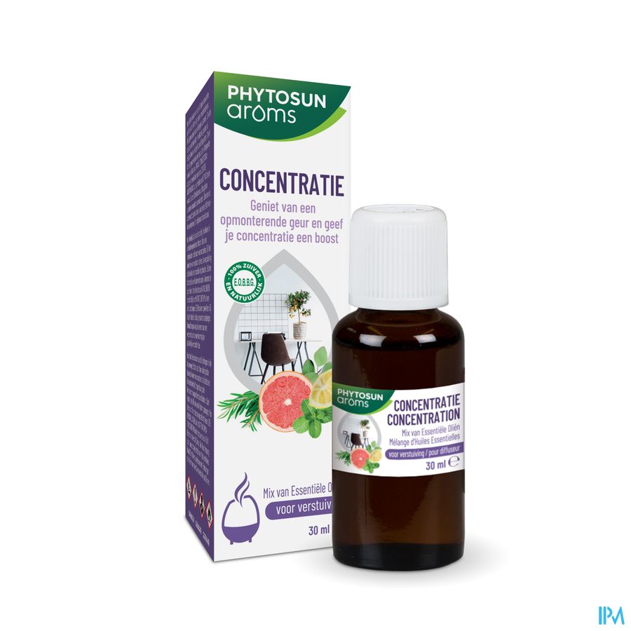 Phytosun® Mélange D’Huiles Essentielles – Concentration – 30 ml – Plus D’Énergie