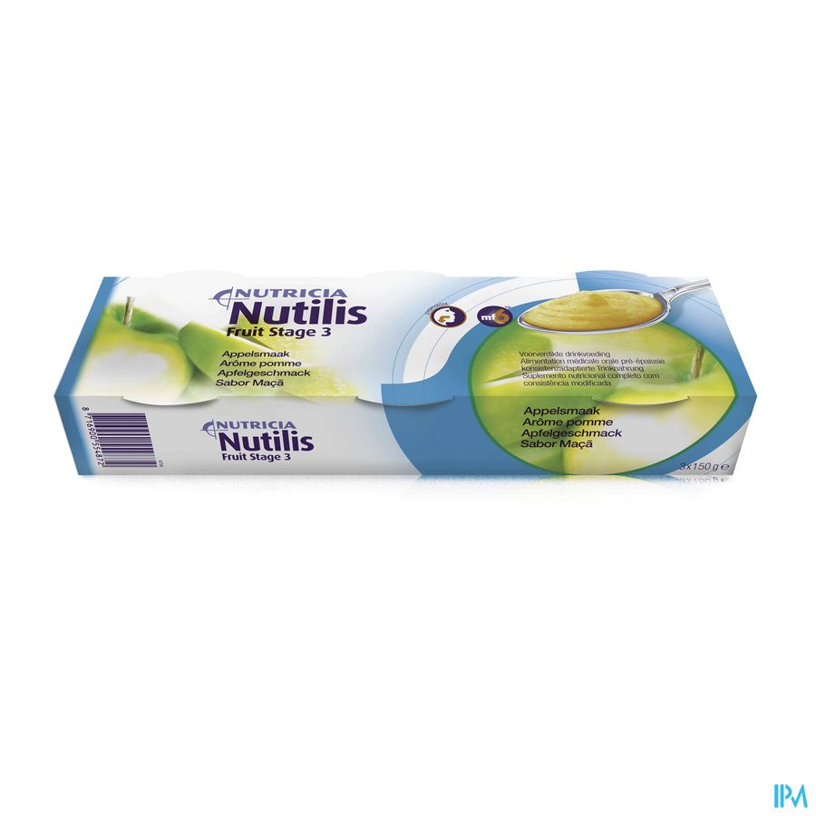 Nutilis Fruit Stage 3 Goût Pomme 3x150g