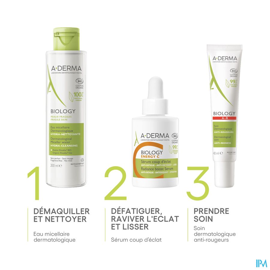 A-DERMA Sérum à la vitamine C stabilisée BIOLOGY ENERGY C