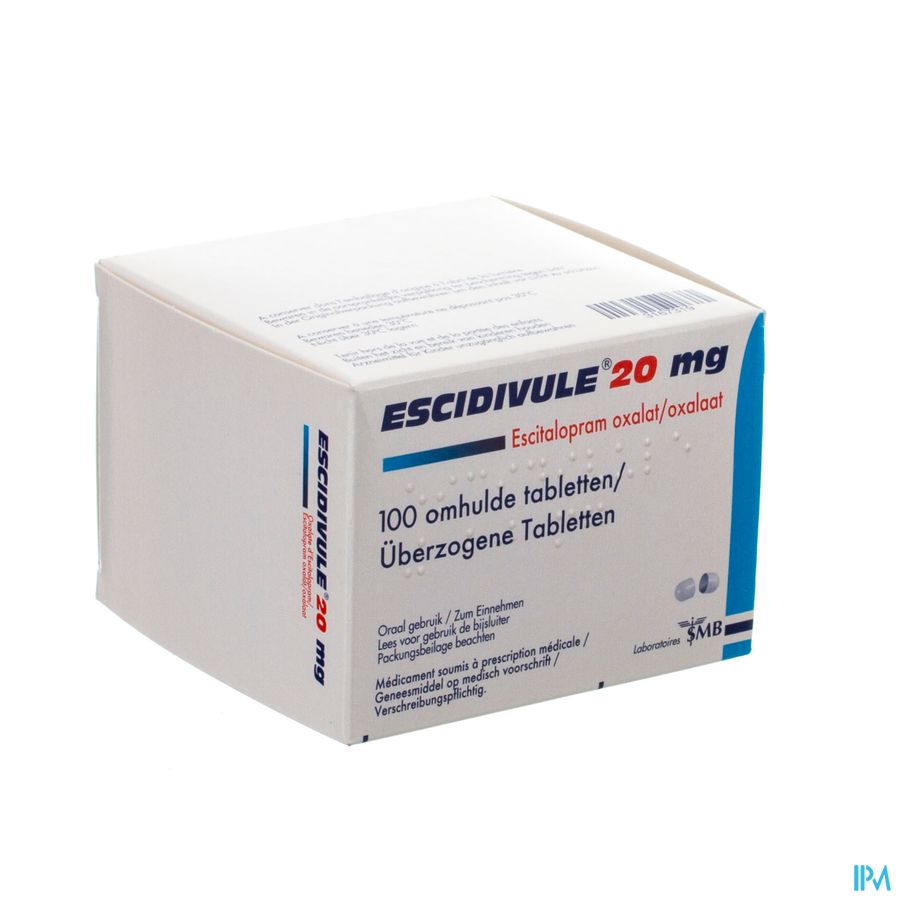 Escidivule 20mg Comp Enrob 100