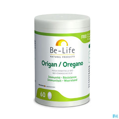 Origan Hle Ess Bio Be Life Caps 60