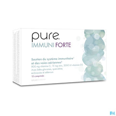 Pure Immuni Forte. Adultes. Vitamine C, D, Zinc, Selenium. Immunité. 15 comprimés.