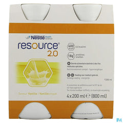 Resource 2.0 Vanille 4x200ml 12100535