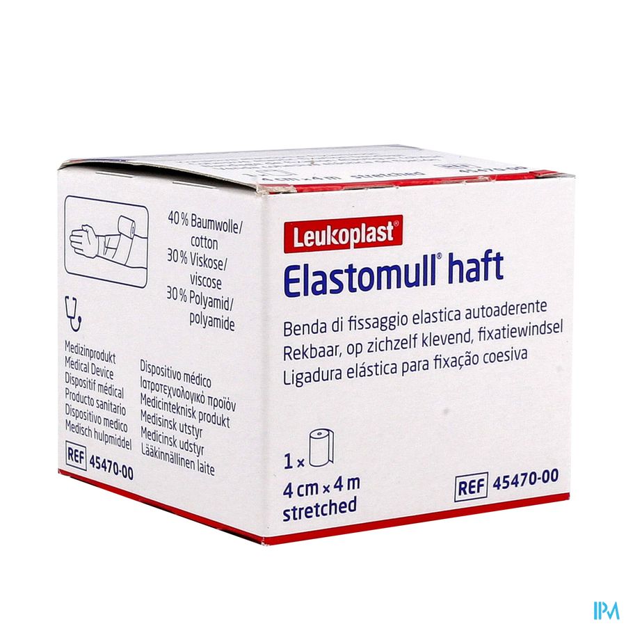 Elastomull Haft Bande Fix. Cohesif 4cmx4m 4547000