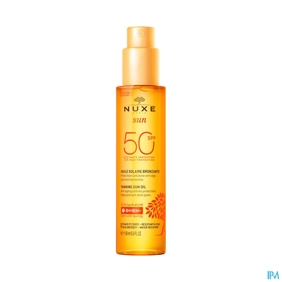 Nuxe Sun Huile Bronz. Ip50 Visage&corps150ml