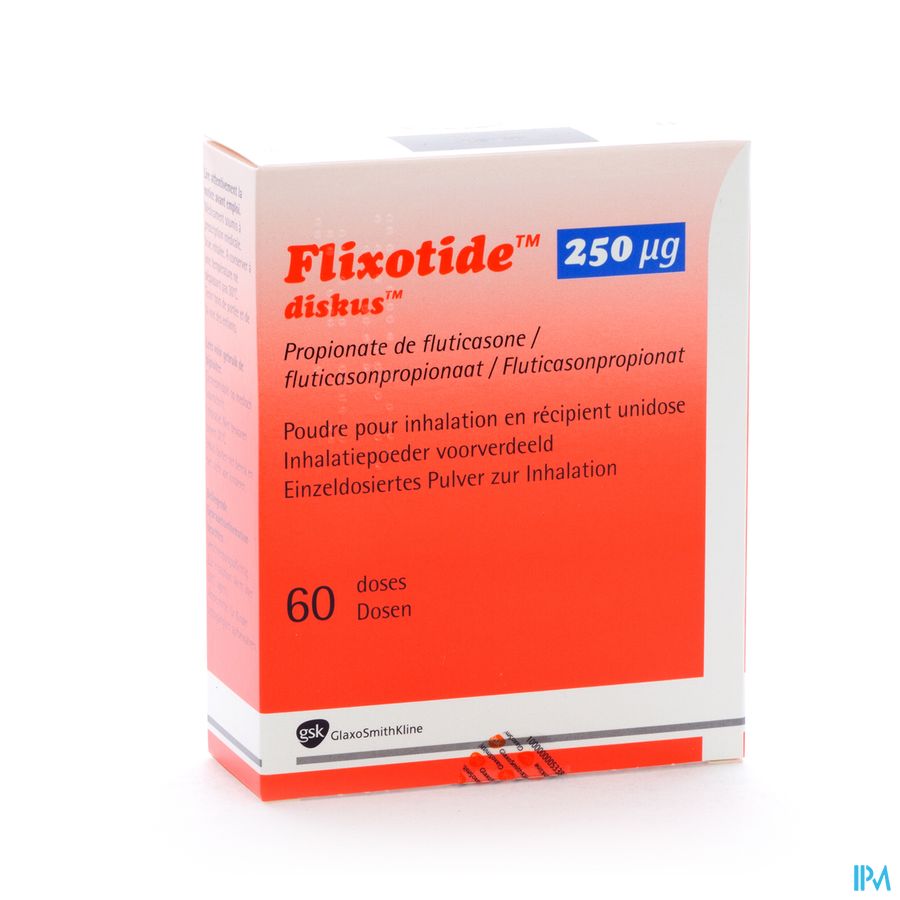 Flixotide 250 Diskus Pulv Inh 60dos