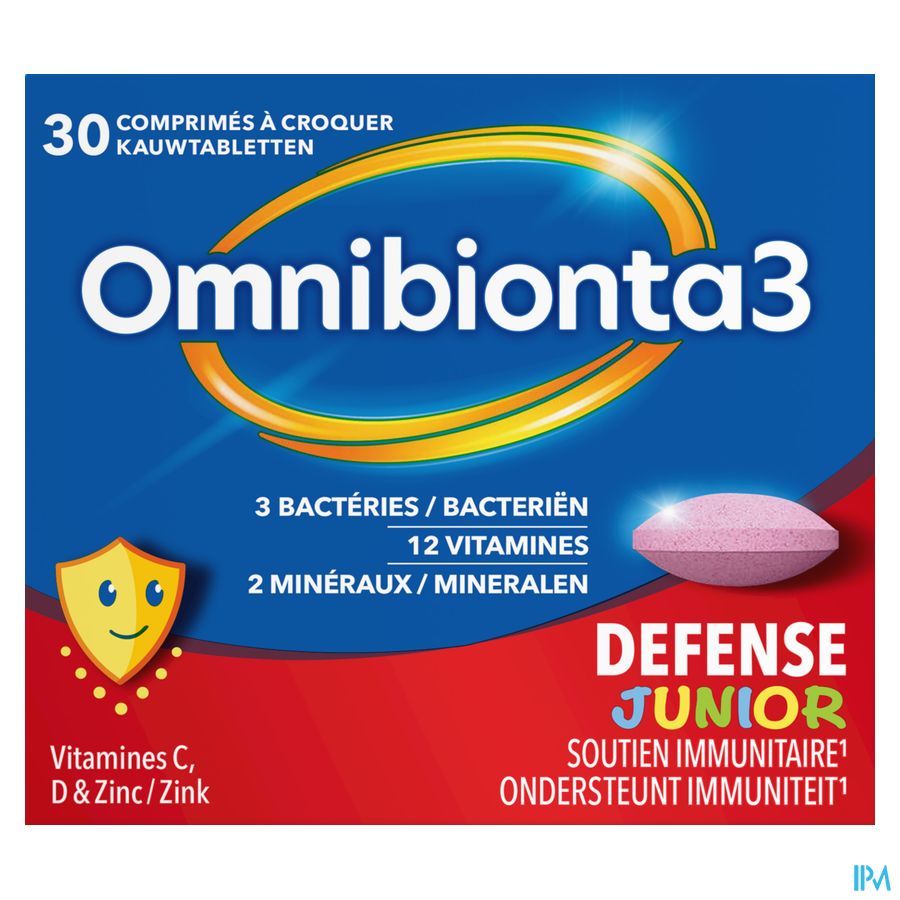 Omnibionta 3 Defense Junior Comp A Croquer 30