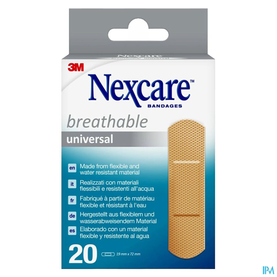 Nexcare 3m Breath.univ.19x72mm Strips 20 N0320ns-0