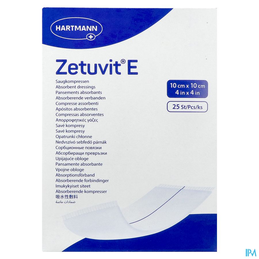 Zetuvit E 10x10cm St. 25 P/s