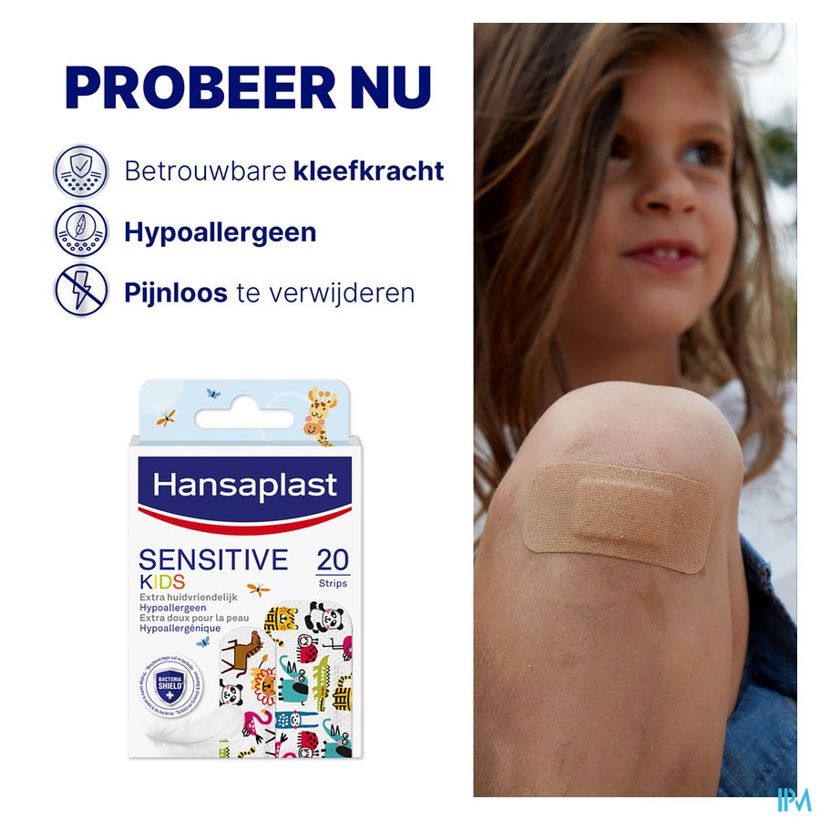 Hansaplast Pansements Kids Sensitive Strips 20