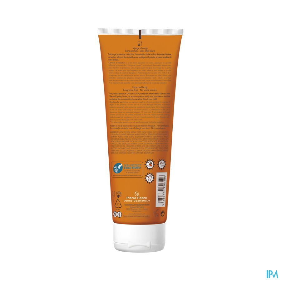 Eau Thermale Avène - Lait enfant SPF50+ Soins solaires ORANGE