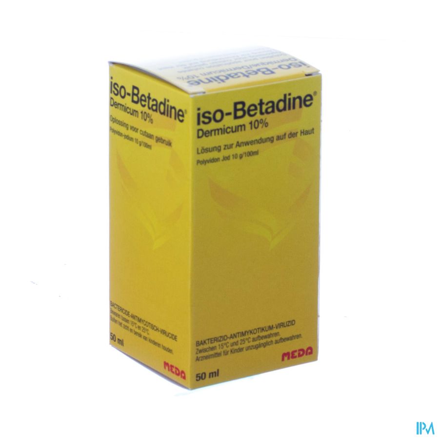 Iso Betadine Dermique 10% Sol Fl 50ml