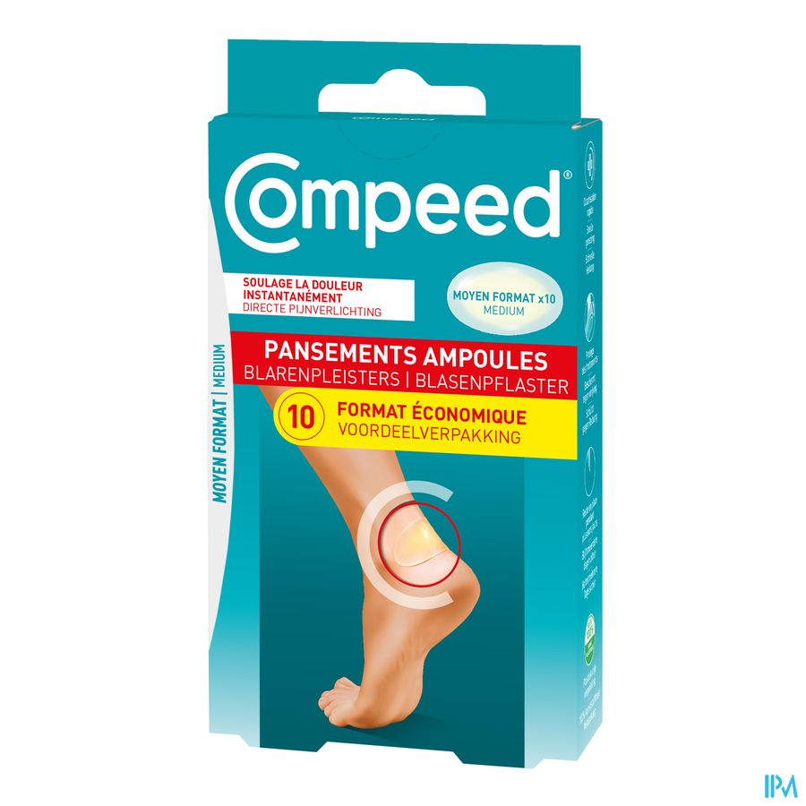Compeed® Pansements ampoules medium – Format économique (10 p.)
