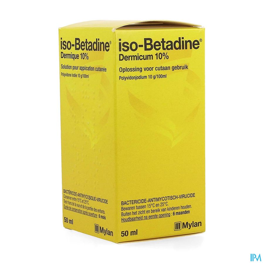 Iso Betadine Dermique 10% Sol Fl 50ml