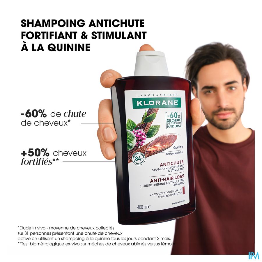 Klorane Quinine Shampooing antichute fortifiant et revitalisant