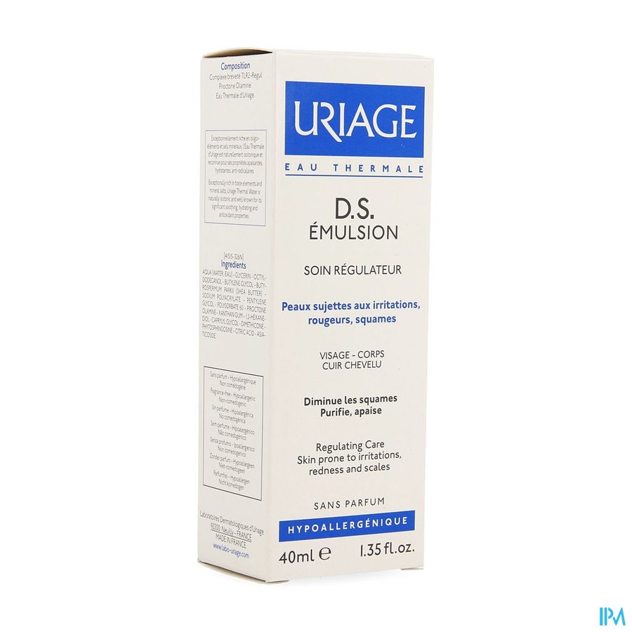 Uriage Ds Emuls Soin Regulateur Tube 40ml