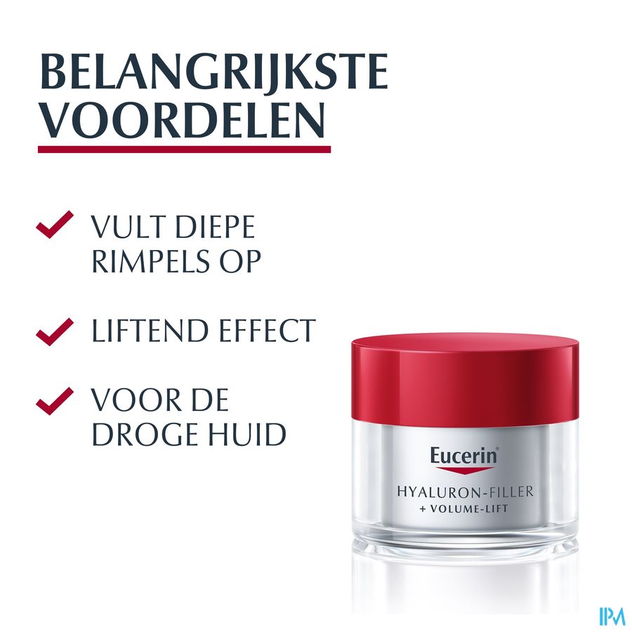 Hyaluron-Filler + Volume-Lift Soin de Jour SPF 15 Peau Sèche Anti-Rides & Anti-Âge Pot 50ml