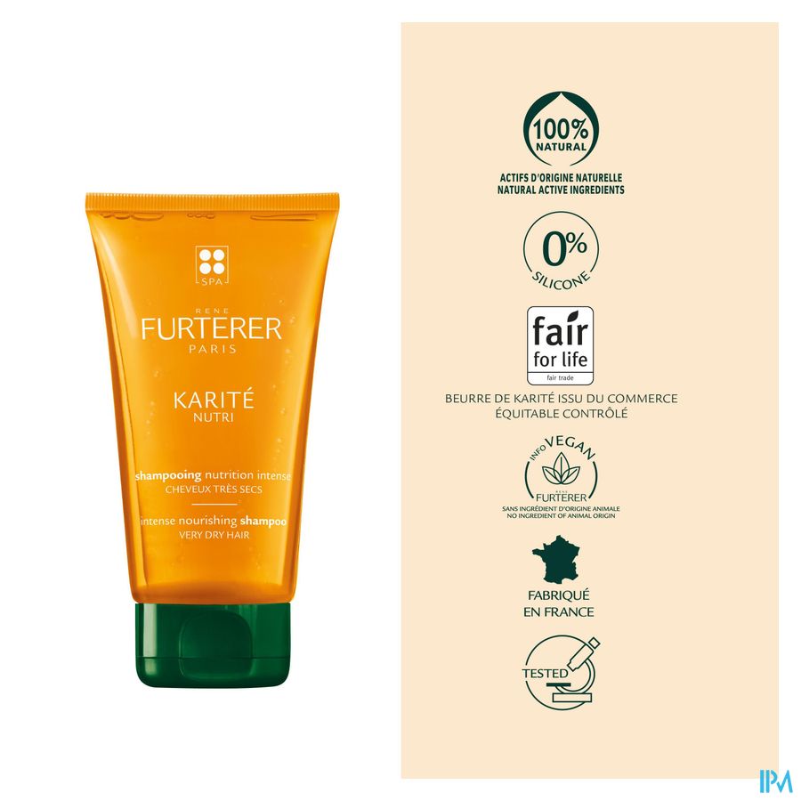 René Furterer - Shampoing nourrissant sans silicone - KARITE NUTRI