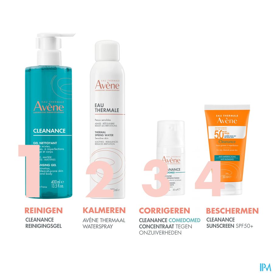 Eau Thermale Avène - Gel nettoyant Matifiant Cleanance Peaux Grasses À Imperfections