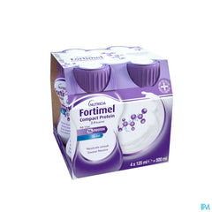 Fortimel Compact Protein 2.4kcal Saveur Neutre Complément Nutritionnel Dénutrition Bouteilles 4x125 ml