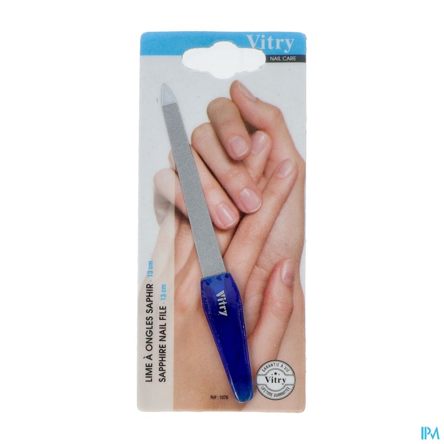 LIME ONGLES INOX M.BLEU 13CM