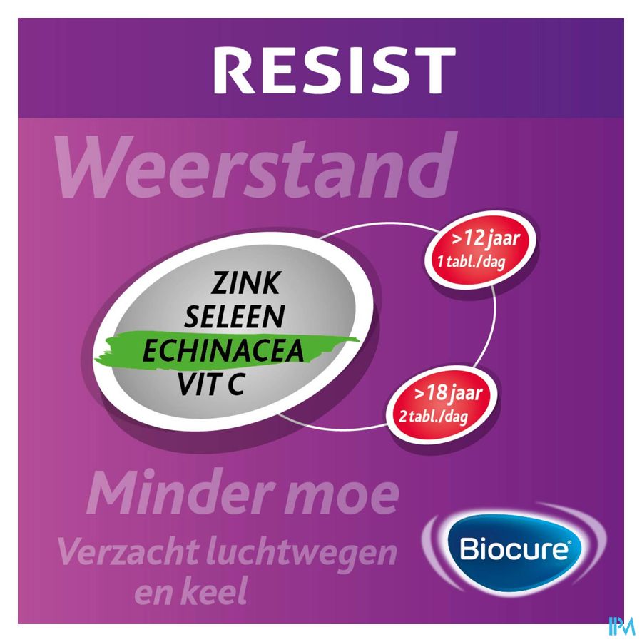 Biocure Resist Résistance & immunité vitamine - 60 comprimés