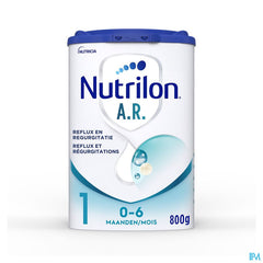 Nutrilon AR 1 | En cas de régurgitations | Lait Bébé 0-6 Mois  | Lait en Poudre pour Biberon | Boîte 800g