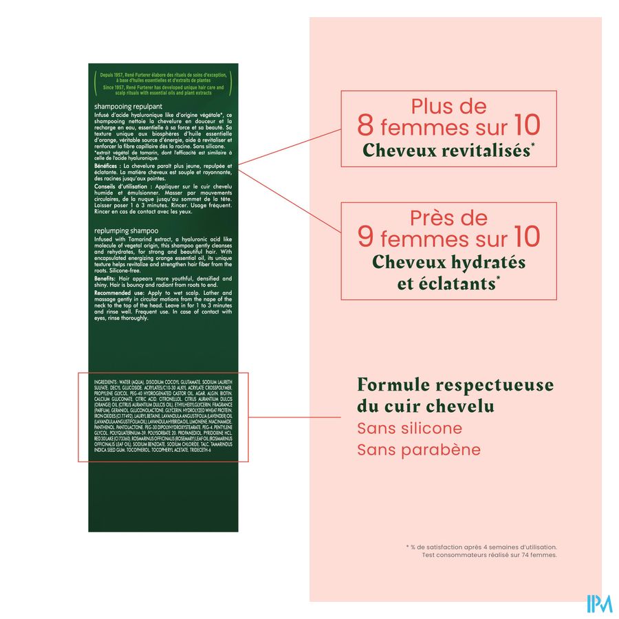 René Furterer - Shampooing repulpant - Shampoing densifiant pro-jeunesse - TONUCIA NATURAL FILLER