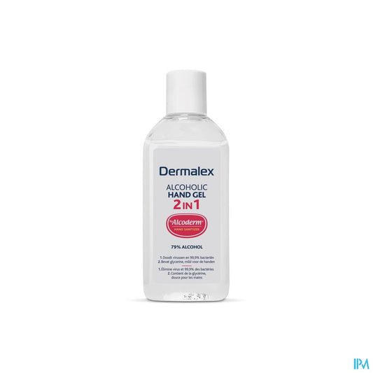 Dermalex® Gel Mains Alcoolisé 2 En 1 - Désinfecte Tout En Douceur - 100 ml