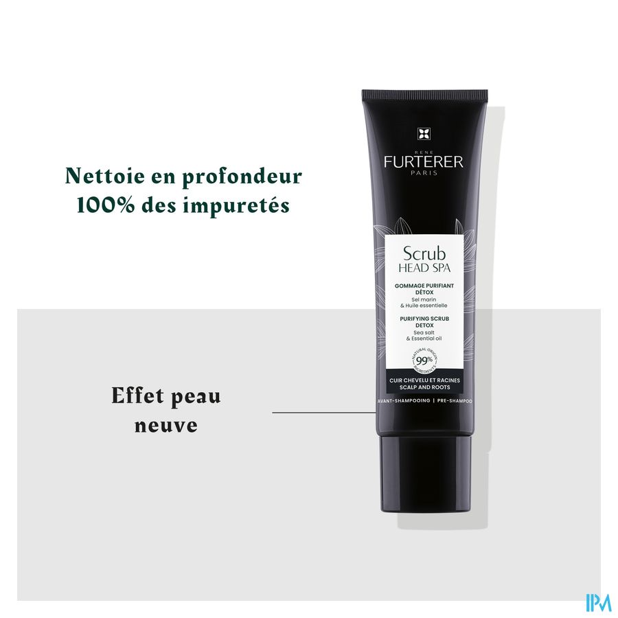 René Furterer Scrub - Gommage soin détox cuir chevelu - HEAD SPA