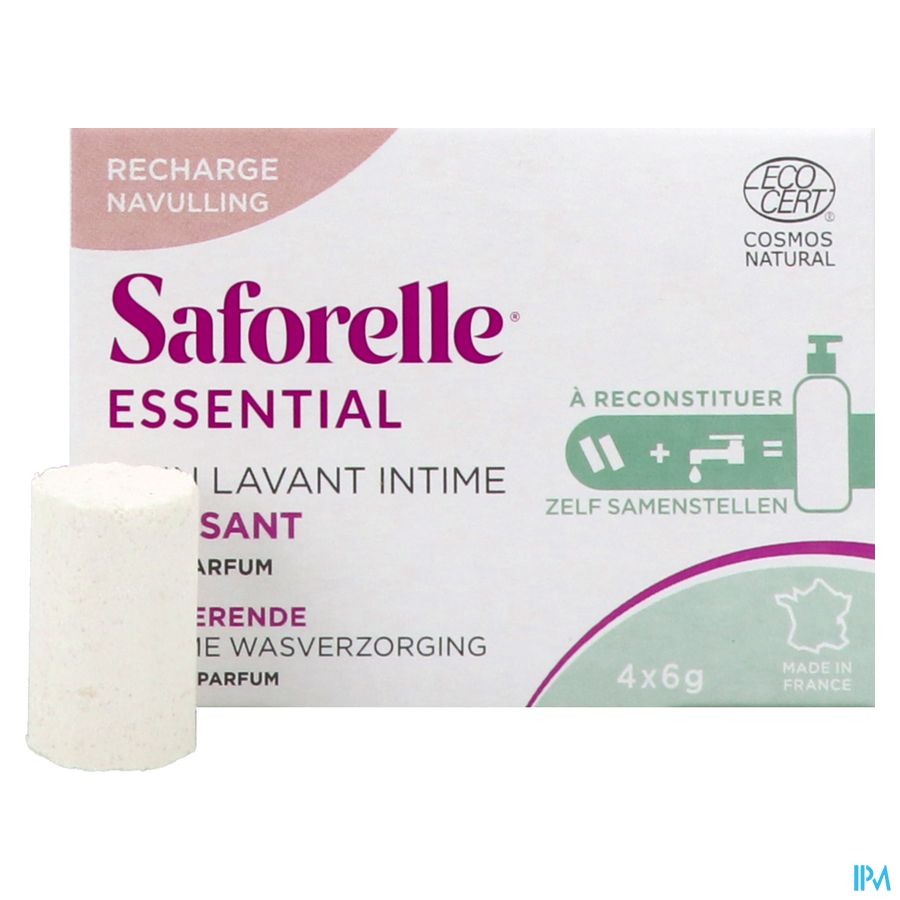 Saforelle Essent.soin Lav.int.apais. Pdr Rech.4x6g