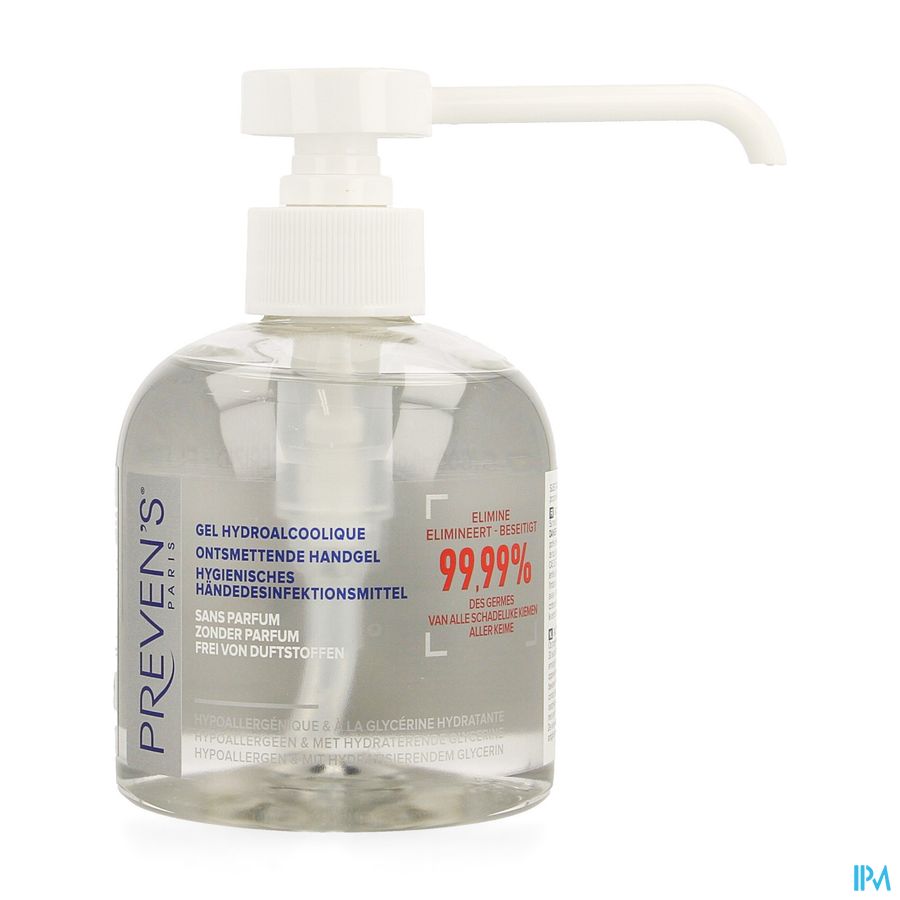 Preven's Gel Mains Hydro Alcool. Fl 300ml + Pompe