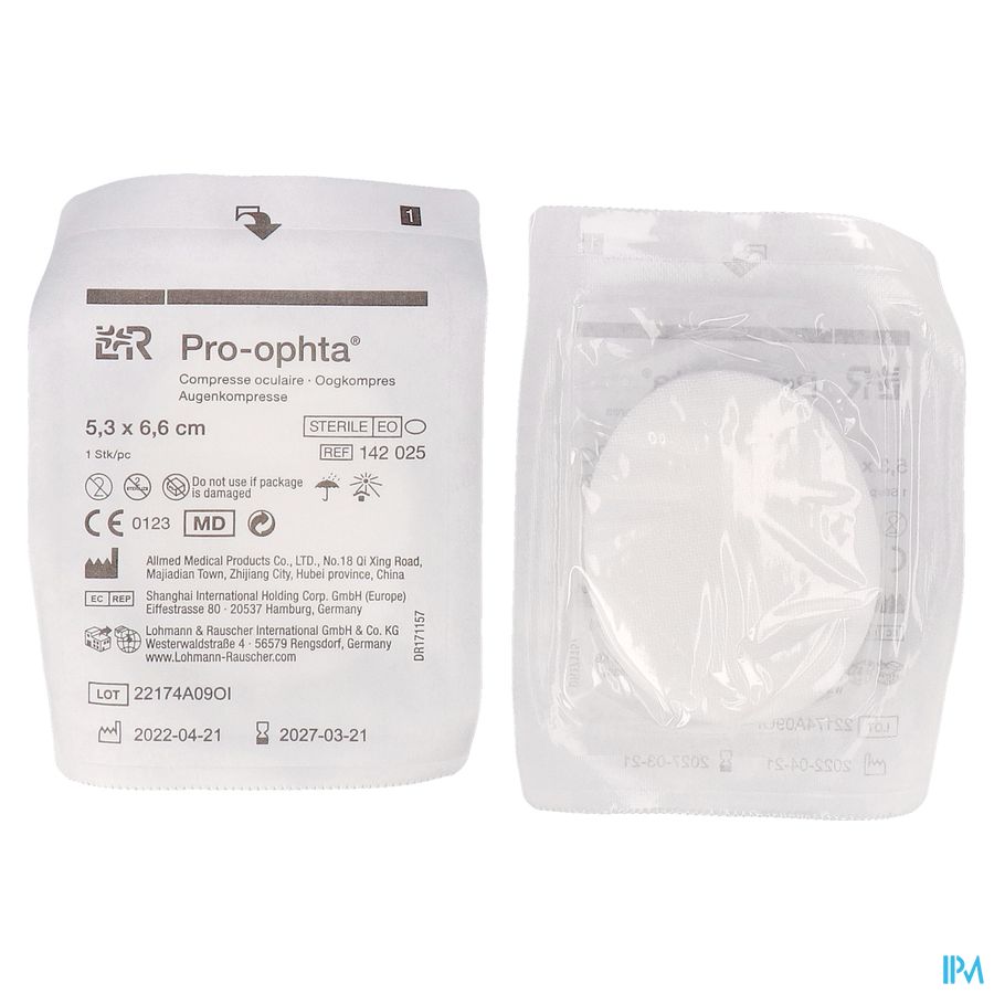 LR Pro-ophta Compresse oculaire stérile 142025