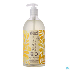 Mkl Gel Douche Bio Fleur Oranger Fl Pompe 1l