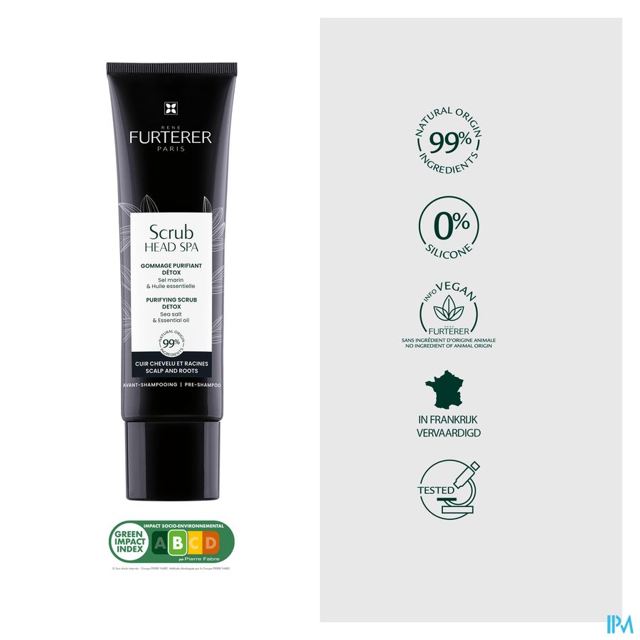 René Furterer Scrub - Gommage soin détox cuir chevelu - HEAD SPA