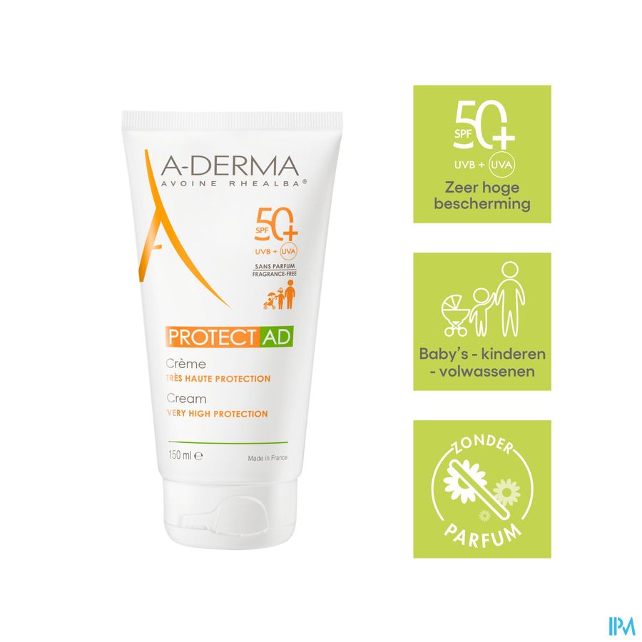 A-DERMA - A-DERMA PROTECT AD CREME SOLAIRE SPF50+ - A-DERMA PROTECT