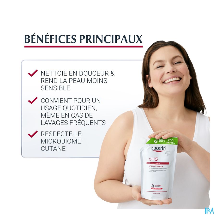 pH5 Gel Lavant Peau Sèche et Sensible recharge Visage et Corps 400ml