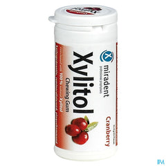 Miradent Chewing Gum Xylitol Canneberge S/sucre 30