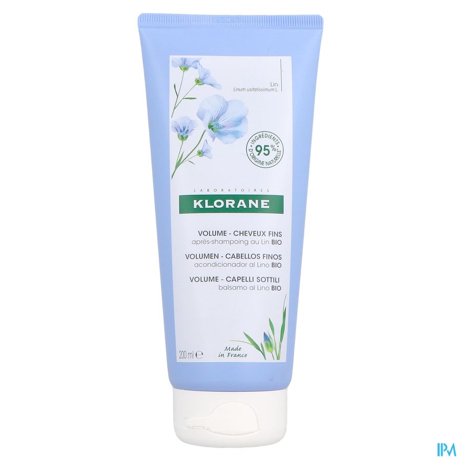 Klorane - Après-shampoing au Lin BIO - Volume - Cheveux fins