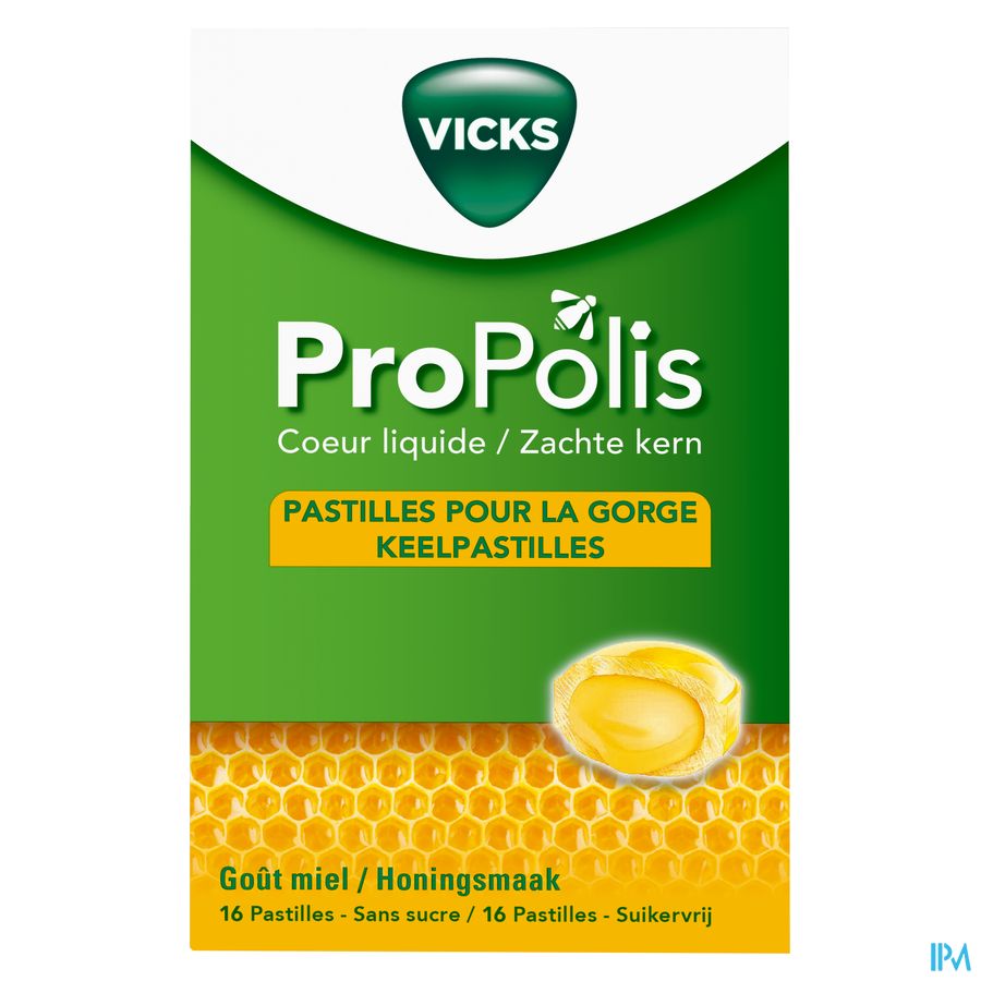 Vicks Propolis Coeur Liquide Comp A Sucer 16