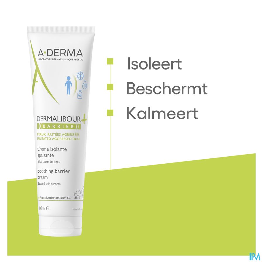 A-DERMA DERMALIBOUR+ BARRIER Crème isolante - Protège la peau des agressions et irritations